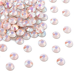 71350 200 Rose Opal AB Preciosa® maxima crystal без горячей фиксации плоские камни, чешский хрусталь, срыв твердой мозговой оболочки, круглый(438 11 615 шатон-роза), 71350 200 розовый опал ab, ss 10 (2.7~2.9 мм)