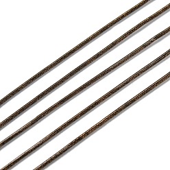 Коричневый Французская проволока каркасная проволока, гибкий круглый медный провод, металлизированная нить для вышивания и изготовления украшений, кофе, 18 калибр (1 мм), 10 г / мешок