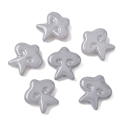 Темно-Серый Выпечка окрашенные стеклянные бусины, звезда, темно-серый, 24.5x24.5x7.5 мм, отверстие : 1.2~1.4 мм