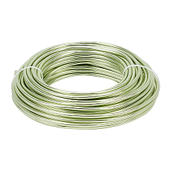Зеленый газон Круглый анодированный алюминиевый провод, для изготовления ювелирных изделий, зеленый газон, 7 датчик, 3.5 мм, около 65.61 футов (20 м) / 500 г