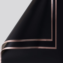 Черный Пномпень желейная пленка матовая пластиковая бумага оберточная бумага для цветов, полупрозрачная водостойкая бумага для цветочных букетов, diy crafts, чёрные, 580x580 мм