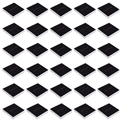 Черный Губка, квадратный, чёрные, 45.5x45x13 мм