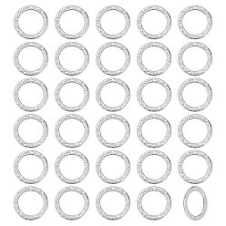 Нержавеющая Сталь Цвет 30 шт. 304 соединительные кольца из нержавеющей стали, , круглые кольца, цвет нержавеющей стали, 15x0.8 мм, внутренний диаметр: 11 мм