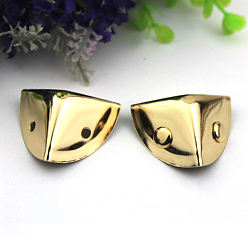 Light Gold Сумка из сплава украшает угловой протектор, протектор кромки, аксессуары для сумок, золотой свет, 4.5x4.5x2.2 см