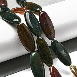 (RRHB277) Кристалл на подкладке из медово-бежевого цвета Природного индийского агата бисер нитей, Плоско-овальные, 30x13x5.5 мм, отверстие : 1 мм, около 13 шт / нитка, 15.35'' (39 см)