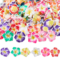 (52) Непрозрачная лаванда 80полимерная глина ручной работы 3d цветок плюмерии бусины, разноцветные, 15x8 мм, отверстие : 2 мм