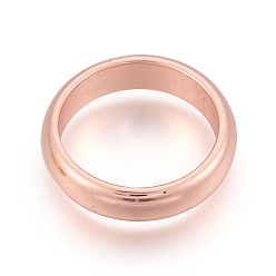 Rose Gold Plated Electroplated Non-magnetic Synthetic Hematite Rings, Rose Gold Plated, Size: 11, 20mm