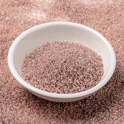 (RRHB279) Light Blush Lined Crystal MIYUKI Round Rocailles Beads, Japanese Seed Beads, 15/0, (RRHB279) Light Blush Lined Crystal, 1.5mm, Hole: 0.7mm, about 250000pcs/pound
