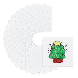 Квадрат Древесная целлюлоза хлопок пенопласт текстура чистая бумага для рисования, бумага для рисования для детей, поделки своими руками, квадратный, 10x10x0.1 см