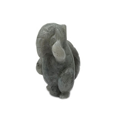 Лабрадорита Скульптурные украшения из натурального лабрадорита, для украшения стола домашнего офиса, Манис pentadactyla, 50~60 мм