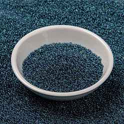 (RR314) Montana Blue Gold Luster MIYUKI Round Rocailles Beads, Japanese Seed Beads, 15/0, (RR314) Montana Blue Gold Luster, 1.5mm, Hole: 0.7mm, about 250000pcs/pound