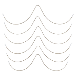 Нержавеющая Сталь Цвет 6шт. 6 стиль 304 нержавеющая сталь w-образный купальник на косточках, прочная металлическая проволока для придания формы бюстгальтеру, цвет нержавеющей стали, 260~340x70~100x3 мм, 1 шт / стиль