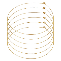 Золотой 6шт. 1.2мм изготовление латунных ожерелий, жесткие ожерелья, золотые, 140 мм