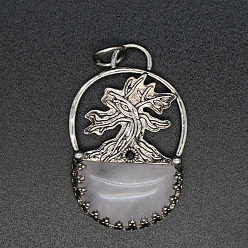 Розовый Кварц Природного розового кварца подвески, с целью перехода в кольце, древо жизни, 41x26x6 мм