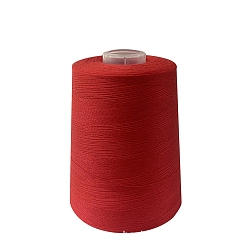 Red Polyester Sewing Threads, Round Machine Embroidery Threads, Red, 0.2mm, about 3300.00 Yards(3017.52m)/Roll