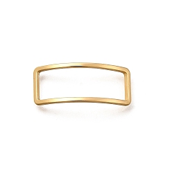 Rectangle Латунные кольца-звенья с открытой задней частью, долговечный, без никеля , реальный 18 k позолоченный, для diy уф смолы, эпоксидная смола, Прессованные цветочные украшения, прямоугольные, 9x22.5x1 мм