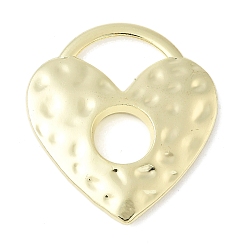 Золотой Подвески из сплава , стойки покрытие, блокировка сердечной формы, золотые, 39.5x35.5x4.5 мм, отверстие : 16x11 мм