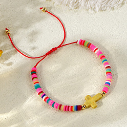 Разноцветный Женские плетеные браслеты в стиле бохо из стеклянных бусин и синтетической бирюзы, с имитацией жемчуга, красочный, внутренний диаметр: 11 дюйм (28 см)