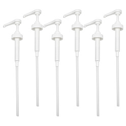 Белый 38-400 пластиковый дозирующий насос, для бутылки с джемом и сиропом, белые, 32.2~35.2x4.1 см