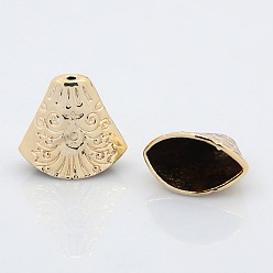 Doré  Cônes de billes en alliage sans nickel et sans plomb, plaqué longue durée, pendentif pompon, apetalous, or, 18~19x19.5~20x11mm, Trou: 2mm, diamètre intérieur: 8~10x18 mm