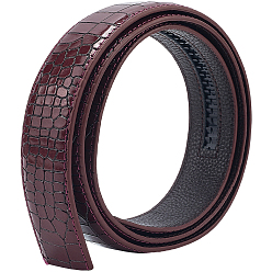 Темно-Красный Пояса из коровьей кожи с имитацией крокодиловой кожи для мужчин, темно-красный, 1265x35x5 мм