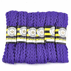 Темно-синий  Шифер Ленты из полипропиленового волокна, форма волны, темно-синий, 7~8 мм, 15 дворе / пачка, 6 расслоения / мешок