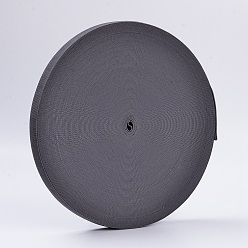 Серый Цветная плоская эластичная резинка, швейные принадлежности для одежды, серые, 25 мм, около 43.74 ярдов (40 м) / рулон