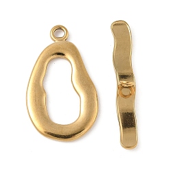 Teardrop 304 из нержавеющей стали застежками тумблеры, золотые, слеза, 34x20x2 мм, отверстие : 3 мм