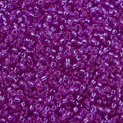 (RR1340) Dyed Silverlined Fuchsia Миюки круглые бусины рокайль, японский бисер, 11/0, (rr 1340) окрашенная серебристая фуксия, 11/0, 2x1.3 мм, отверстие : 0.8 мм, Около 1111 шт / 10 г