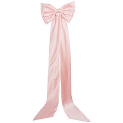 Розовый Съемный бант из полиэстера для аксессуаров к свадебному платью, туманная роза, 1580x380x41 мм