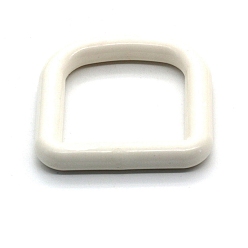 Бежевый Кольца из АБС-пластика, застежка-молния, для лямки, обвязочные мешки, аксессуары для одежды, бежевые, 74x72 мм