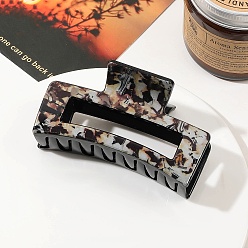 Leopard Пластиковые заколки-коготь для волос для женщин и девочек, леопард, 85x48x40 мм
