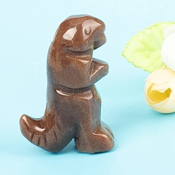 Клубничный Кварц Резные фигурки динозавров из натурального клубничного кварца, для домашнего офиса настольный орнамент фэн-шуй, 50.8 мм