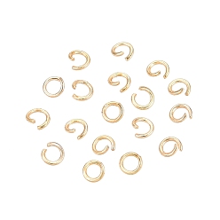 Золотой 304 из нержавеющей стали открыты кольца прыжок, круглые, золотые, 3x0.5 мм, внутренний диаметр: 1.8 мм, 24 датчик, около 778 шт / упаковка