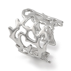 Нержавеющая Сталь Цвет 304 женские браслеты-манжеты из нержавеющей стали, полый, цвет нержавеющей стали, 7/8 дюйм (2.2 см), внутренний диаметр: 3/4 дюйм (1.8 см)