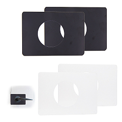 (52) Непрозрачная лаванда Усилительные пластины из нержавеющей стали для дверей, дверная ручка/рычаг/ригель, фиксирующая накладку-заглушку, запчасти для ремонта дверных замков, разноцветные, 130x90x0.5~1 мм, отверстие : 55 мм