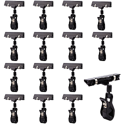 Black ABS Plastic Pop Sign Card Display Clip Price Tags, Black, 105x79.5x24.5mm