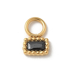 Реактивный Самолет Ионное покрытие (ip) 304 нержавеющая сталь с подвесками из стразов, реальный 14 k позолоченный, прямоугольный шарм, струя, 7.5x5x1.5 мм, отверстие : 2.5 мм