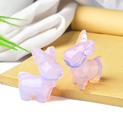 Опал Opalite украшения дисплей, для украшения дома, лось, 35.2 мм