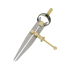 Золотой Прецизионные пружинные делители из углеродистой стали, для геометрии, рисунок, составление, золотые, 10x1x0.3 см