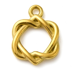 Настоящее золото 18K Ионное покрытие (ip) 304 подвески из нержавеющей стали, шарма сердца, реальный 18 k позолоченный, 19x14x3 мм, отверстие : 2 мм
