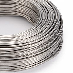 Raw Raw Round Aluminum Wire, Flexible Craft Wire, for Beading Jewelry Doll Craft Making, 12 Gauge, 2.0mm, 55m/500g(180.4 Feet/500g)