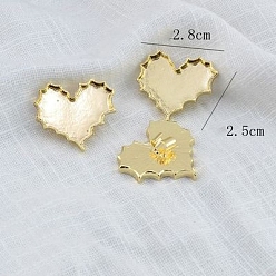 Золотой Пряжка для волос из сплава, укладка волос, для украшения волос своими руками хвостик, золотые, 28 мм, внутренний диаметр: 25 мм