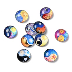 Луна Кабошоны из стекла, полукруглые / купольные, луна, 12x4.5 мм, 10 шт / комплект