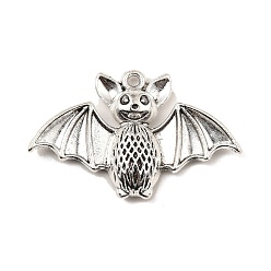 Античное Серебро Сплавочные подвески тибетского стиля, без кадмия и без свинца, летучая мышь, античное серебро, 26x40x6 мм, отверстие : 1.8 мм, Около 202 шт / 1000 г