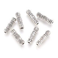 Античное Серебро Тибетские шарики типа сплава трубки, без кадмия и без свинца, античное серебро, 22.5x6.2 мм, отверстие : 3 мм