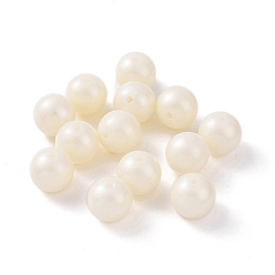 Beige ABS Plastic Imitation Pearl Beads, Round, Beige, 16x15.5mm, Hole: 2.5mm, about 241pcs/500g