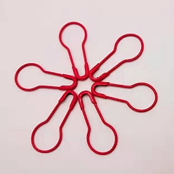 Красный Контакты железа безопасности, булавка из калебаса / тыквы, штифт лампочки, швейный инструмент, красные, 22x10x1.5 мм, около 1000 шт / упаковка