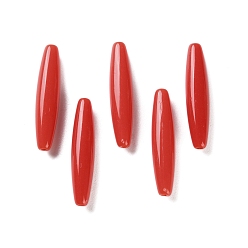 Красный Непрозрачные акриловые бусины, двухконусные, красные, 28x6 мм, отверстие : 1.5 мм, Около 793 шт / 500 г