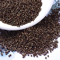 (DB1051) Матовый Металлический Бронзовый Золотой Ирис Бусины miyuki delica, цилиндр, японский бисер, 11/0, (db 1051) ирис матовый металлик бронза золото, 1.3x1.6 мм, отверстие : 0.8 мм, Около 100000 шт / 500 г